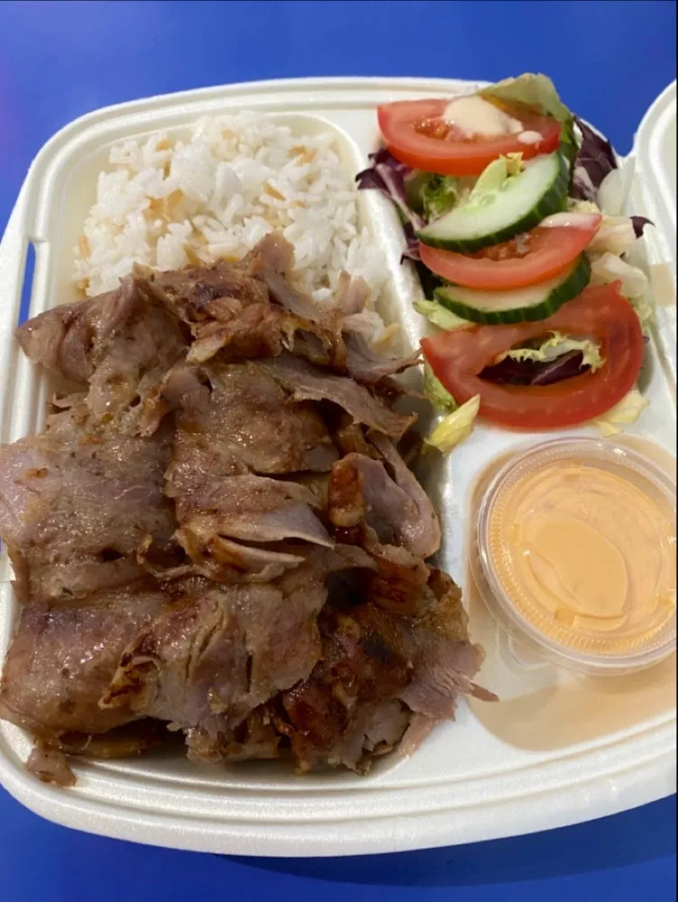 Kebab Riz Parfumé Salade Verte Green Salad